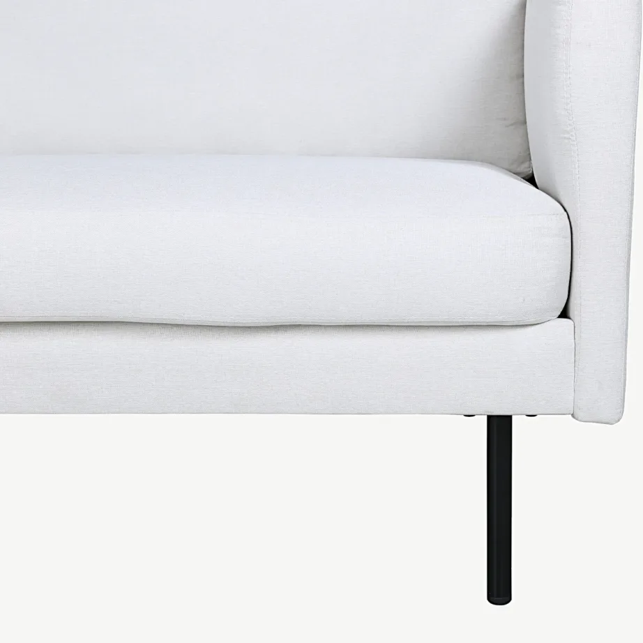 Helebeež põhjamaise disainiga 3-kohaline diivan Zoom mustade metalljalgadega, 15556-660 – 6