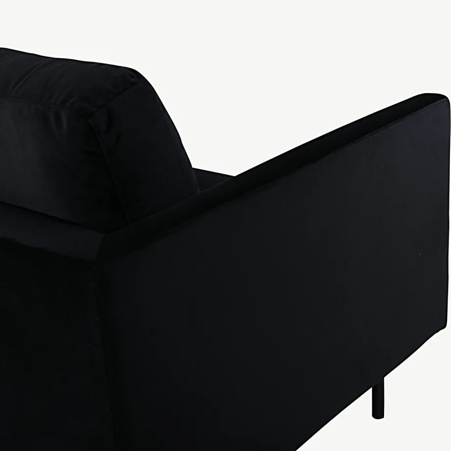 Kolmekohaline sametdiivan Zoom mustade metalljalgadega, 15556-888 – 6