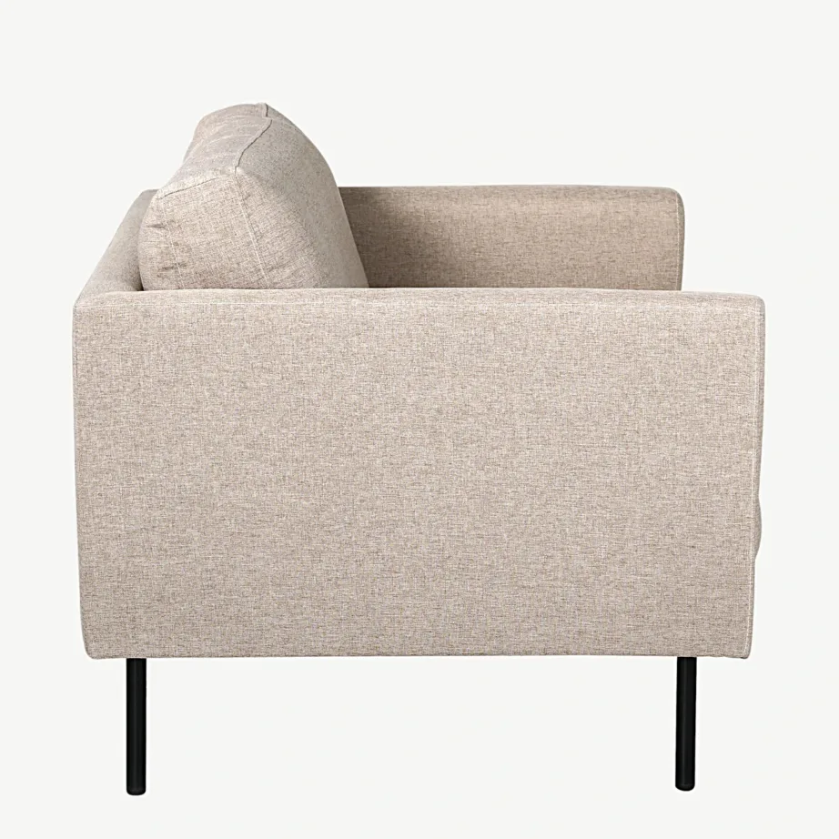 Põhjamaise disainiga beež tugitool Zoom terasjalgadega (polüesterkangas), 15557-657 – 3