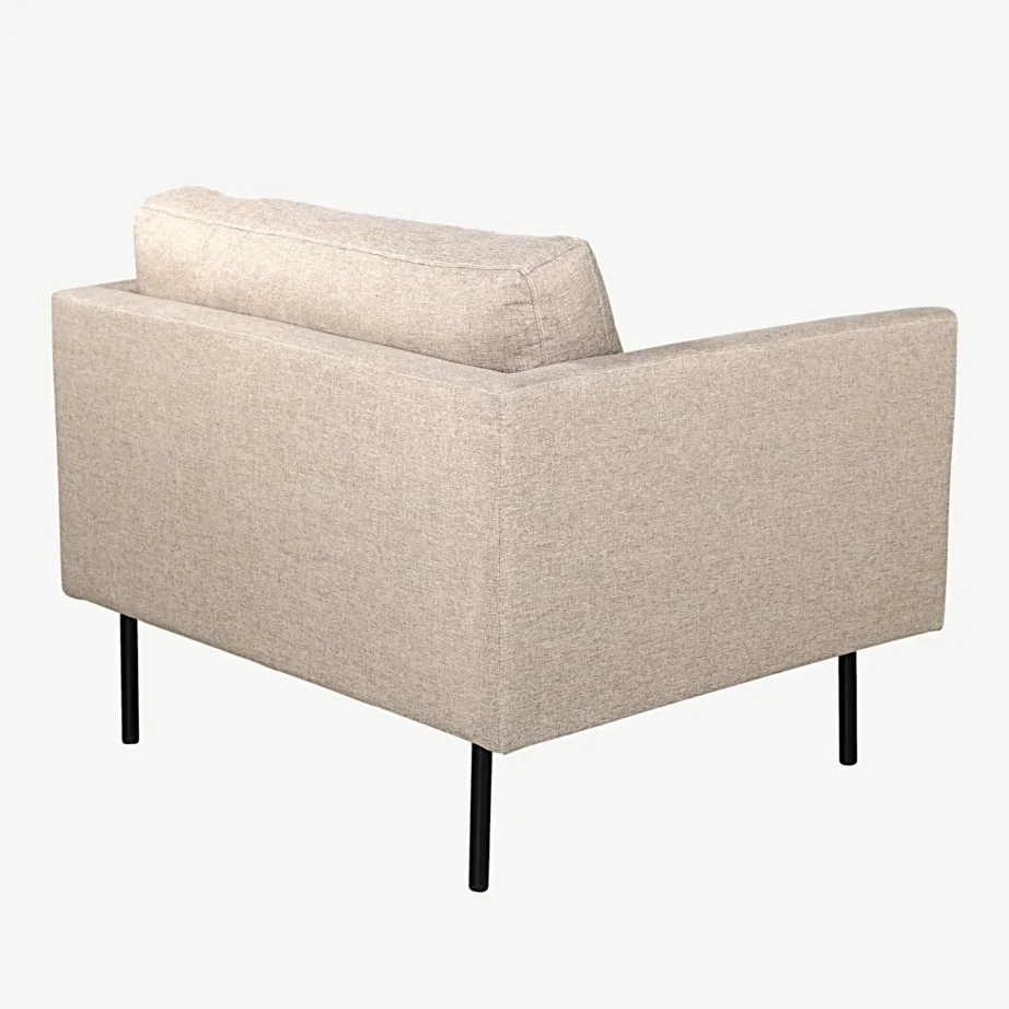 Põhjamaise disainiga beež tugitool Zoom terasjalgadega (polüesterkangas), 15557-657 – 4