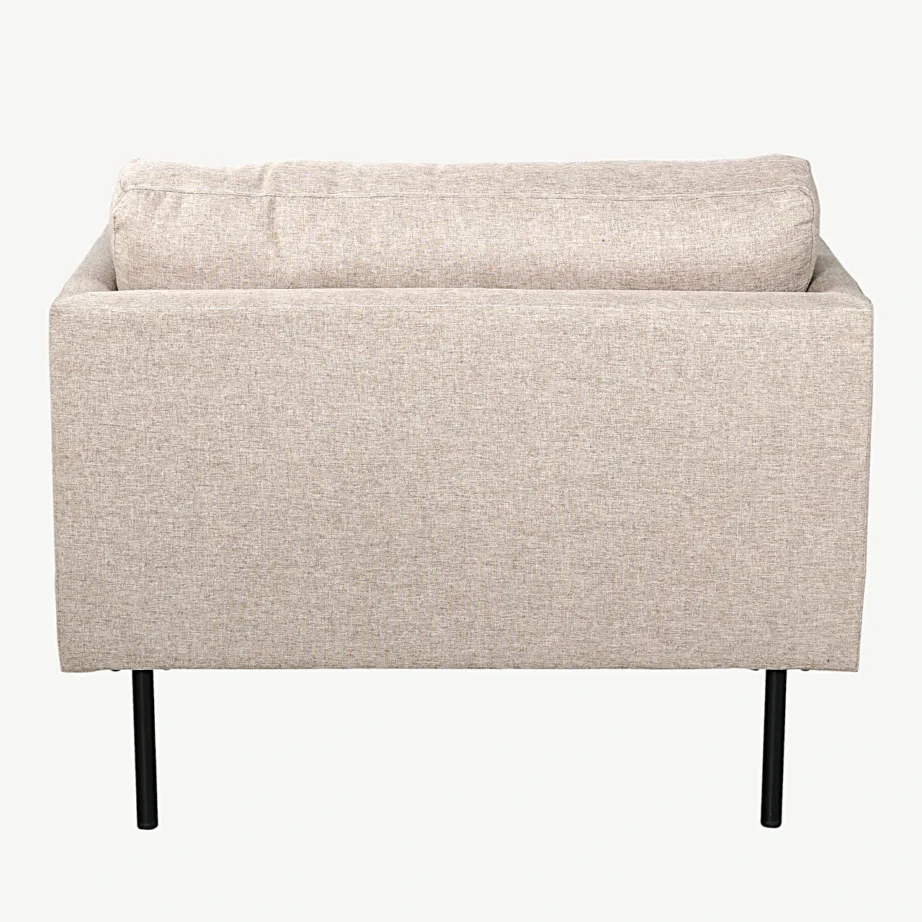 Põhjamaise disainiga beež tugitool Zoom terasjalgadega (polüesterkangas), 15557-657 – 5