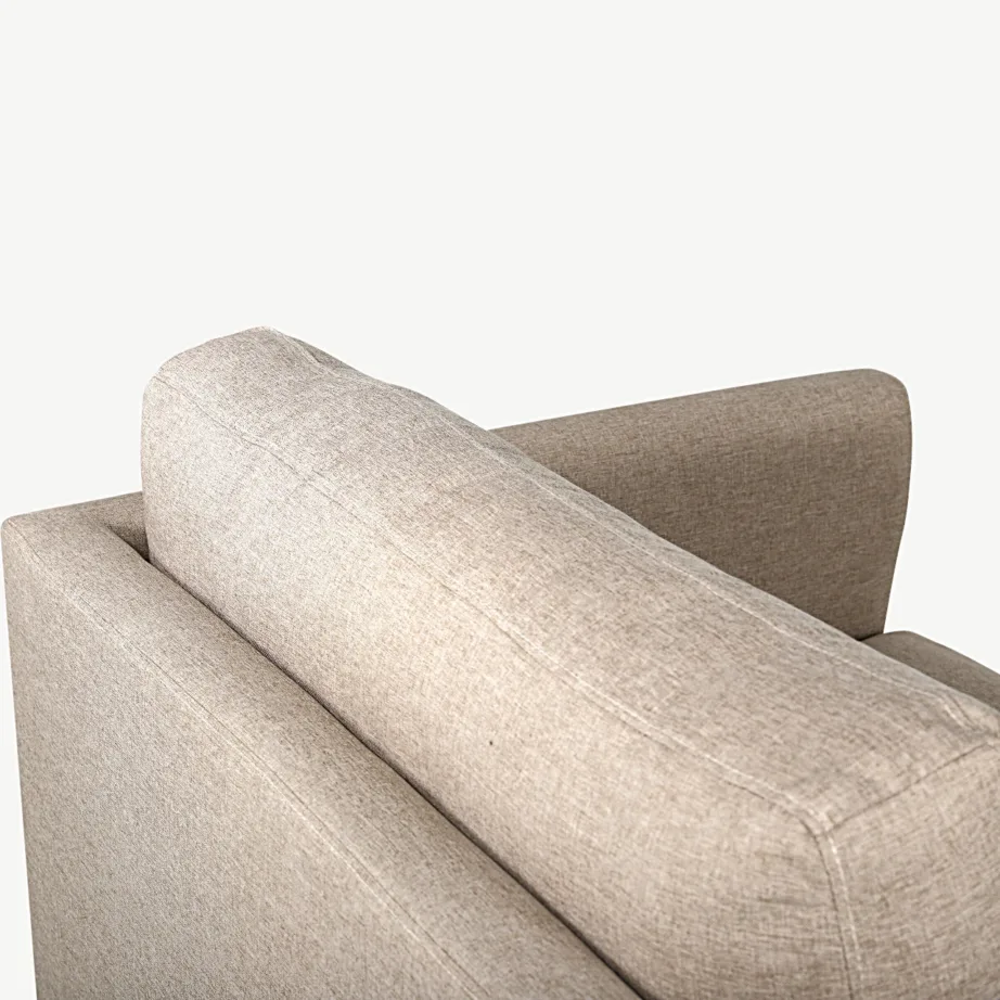 Põhjamaise disainiga beež tugitool Zoom terasjalgadega (polüesterkangas), 15557-657 – 6