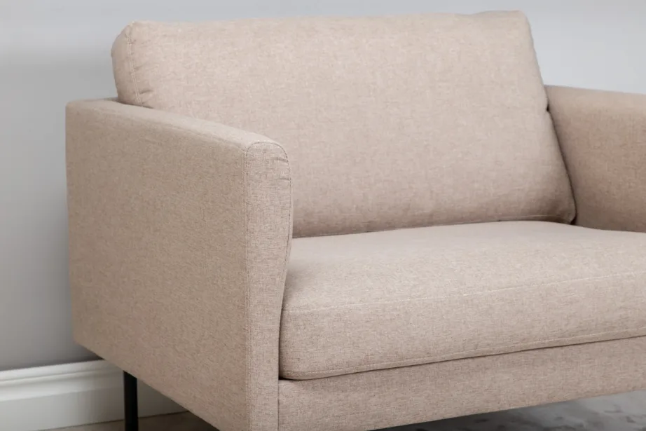 Põhjamaise disainiga beež tugitool Zoom terasjalgadega (polüesterkangas), 15557-657 – 8