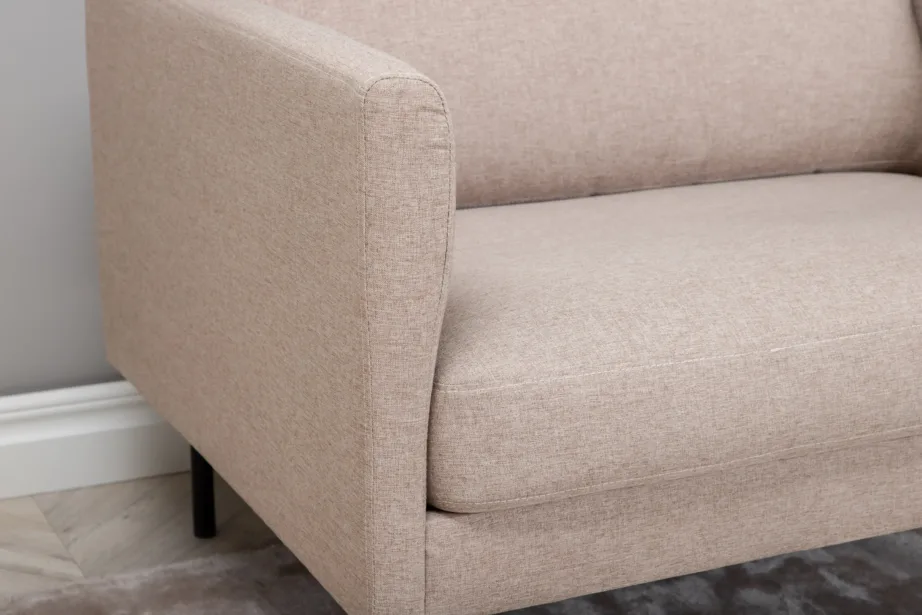 Põhjamaise disainiga beež tugitool Zoom terasjalgadega (polüesterkangas), 15557-657 – 10