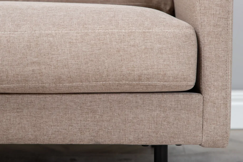 Põhjamaise disainiga beež tugitool Zoom terasjalgadega (polüesterkangas), 15557-657 – 12