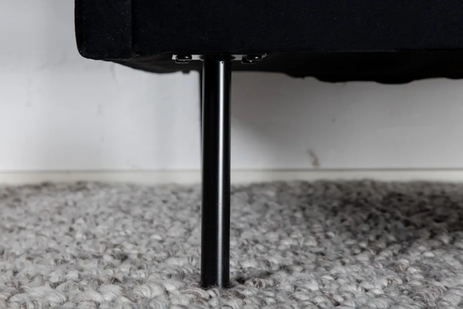 Põhjamaise disainiga must sametist tugitool Zoom, terasjalad, 15557-888 – 10