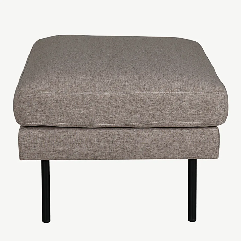 Pruunist polüesterkangast jalapink Zoom mustade metalljalgadega (85 × 64 cm), 15558-657 – 3