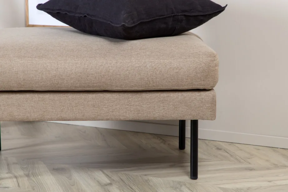 Pruunist polüesterkangast jalapink Zoom mustade metalljalgadega (85 × 64 cm), 15558-657 – 8