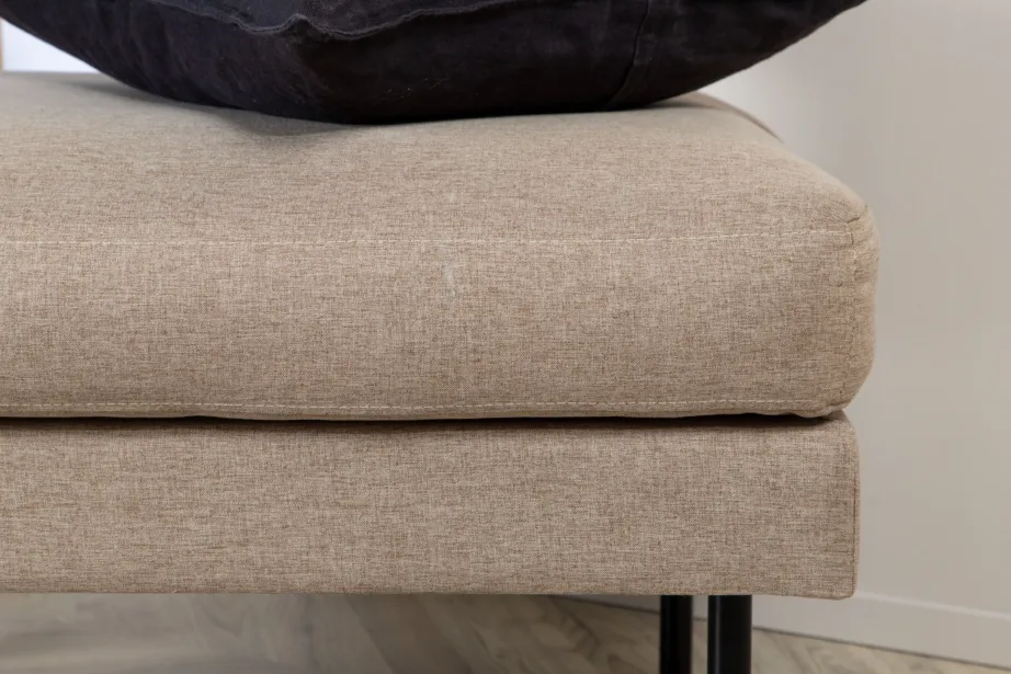 Pruunist polüesterkangast jalapink Zoom mustade metalljalgadega (85 × 64 cm), 15558-657 – 9