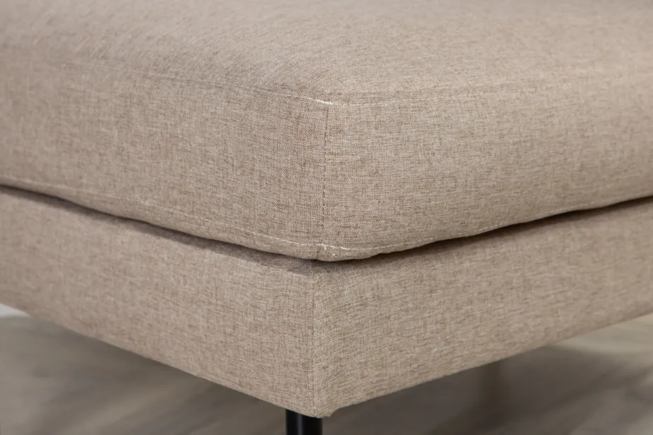 Pruunist polüesterkangast jalapink Zoom mustade metalljalgadega (85 × 64 cm), 15558-657 – 10