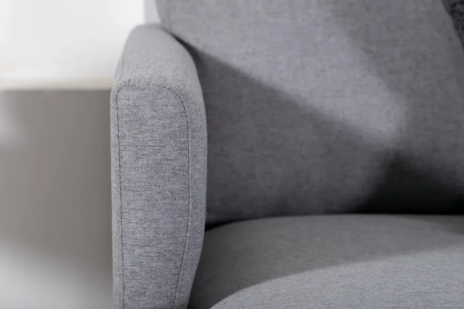 Hall põhjamaine U-kujuline nurgadiivan Zoom (polüestrist, mustad metalljalad, 260 × 154 cm), 15559-655 – 8