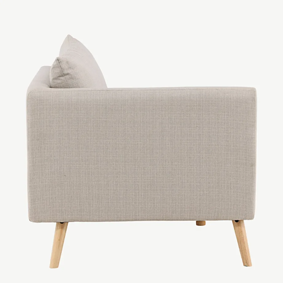 Beež kaheistmeline diivan Tacoma, polüesterlinane kangas, kummipuidust jalad, 15560-010 – 3