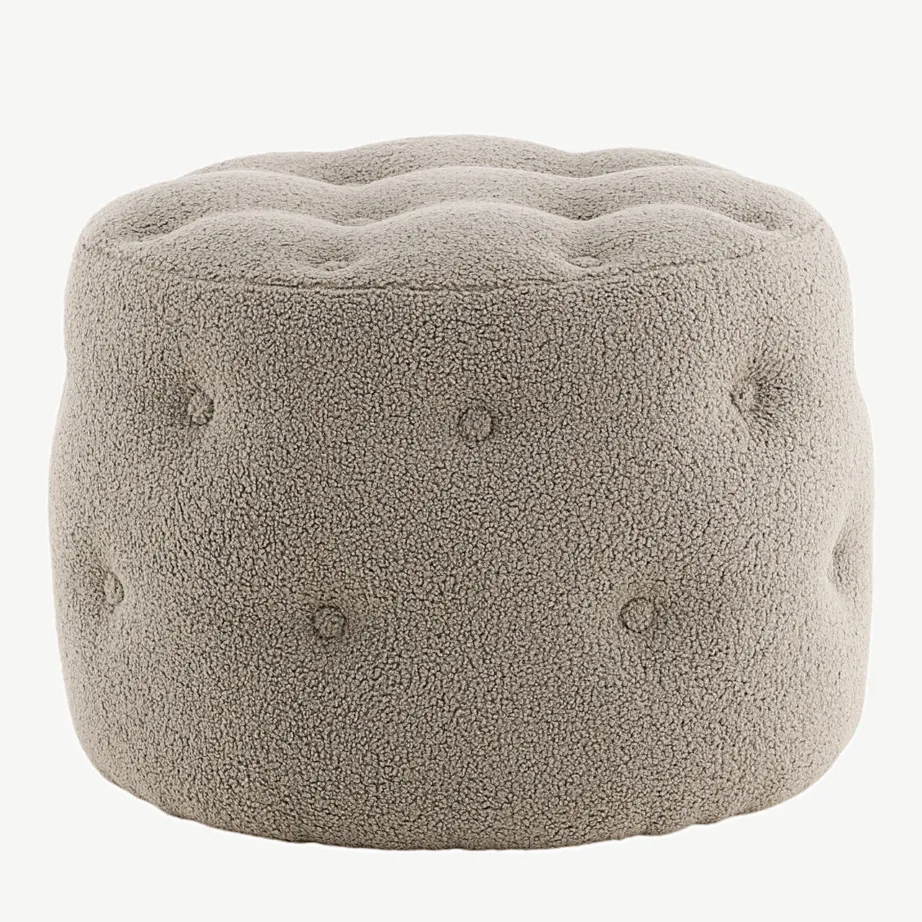 Hallikasbeež buklee-kattega tumba Benjamin, ø55 cm, 15560-405 – 4