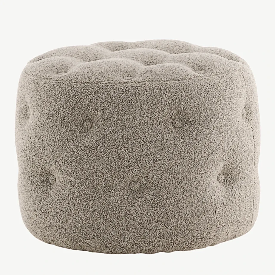 Hallikasbeež buklee-kattega tumba Benjamin, ø55 cm, 15560-405 – 5