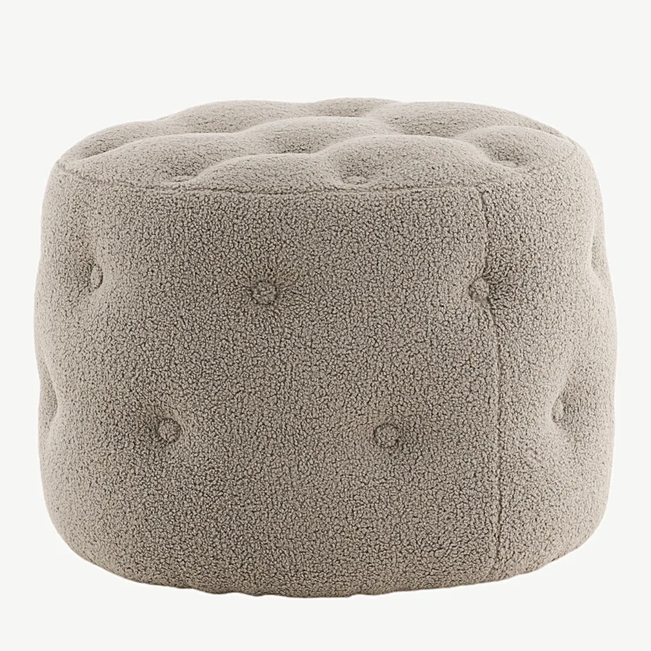 Hallikasbeež buklee-kattega tumba Benjamin, ø55 cm, 15560-405 – 6