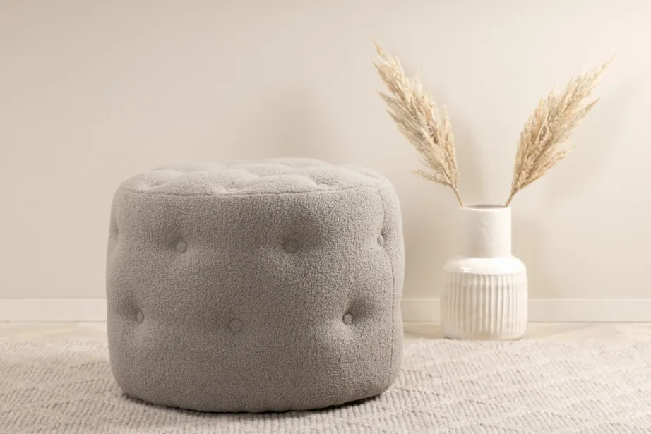 Hallikasbeež buklee-kattega tumba Benjamin, ø55 cm, 15560-405 – 8