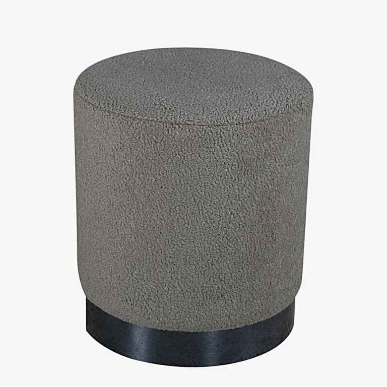 Hallikasbeežist teddy-kangast Benji tumb musta metallalusega - 15561-405