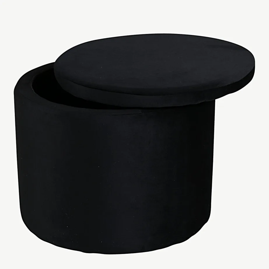 Ümmargune must sametist hoiutumba Dunken eemaldatava kaanega, 15563-888 – 2