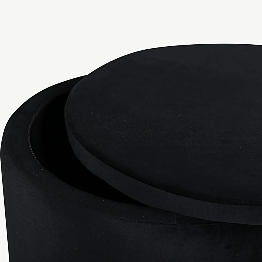 Ümmargune must sametist hoiutumba Dunken eemaldatava kaanega, 15563-888 – 3