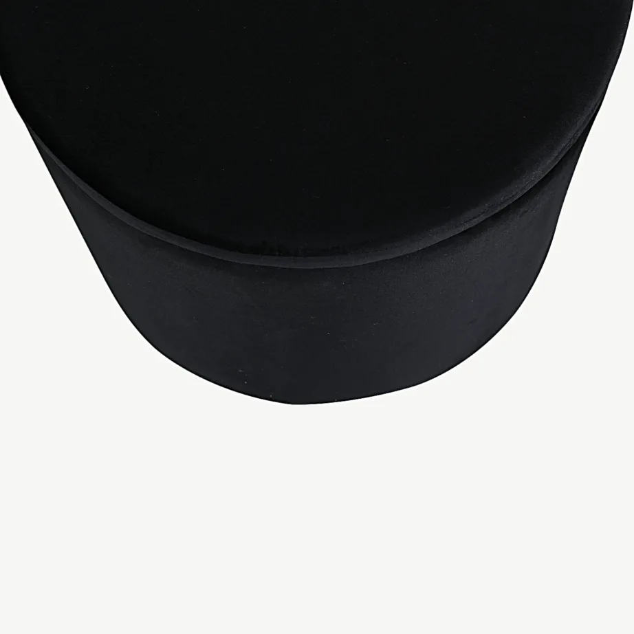 Ümmargune must sametist hoiutumba Dunken eemaldatava kaanega, 15563-888 – 4