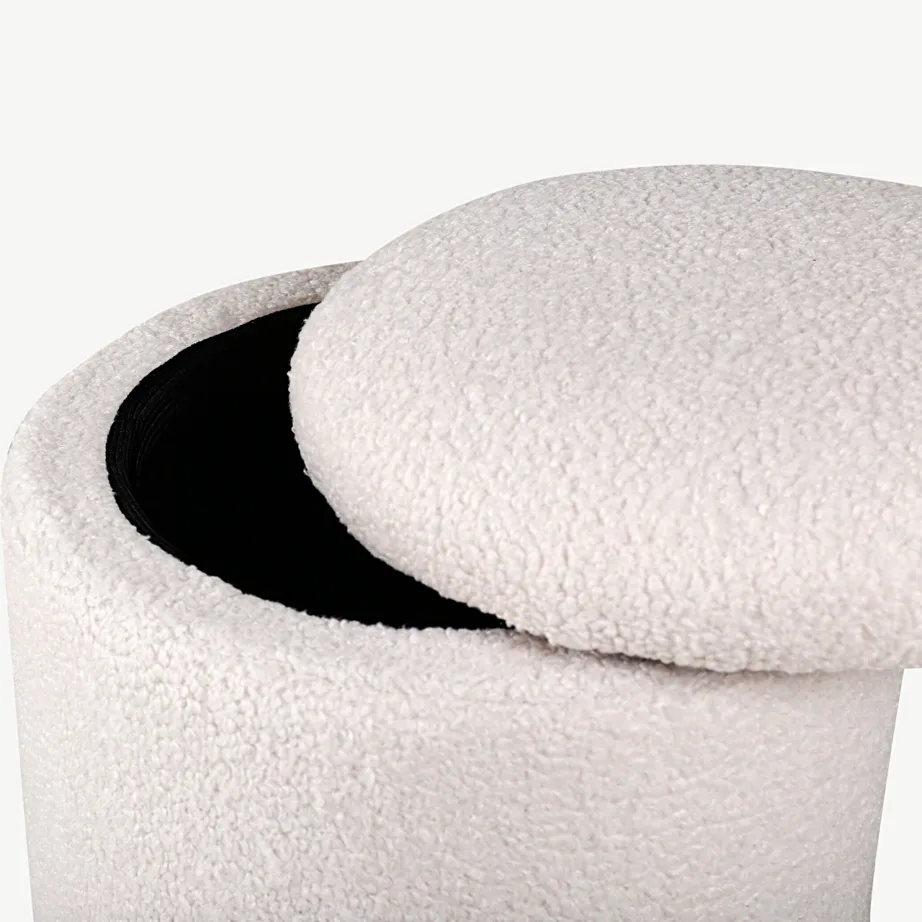 Limpen valge buklee kangast panipaigaga tumb, 15568-400 – 3