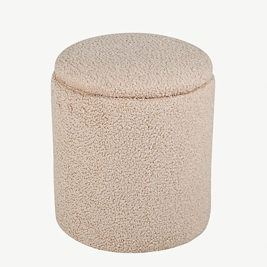 Beež buklee-tumba hoiukastiga Limpen (Ø32 × 40 cm), 15568-403 – 2