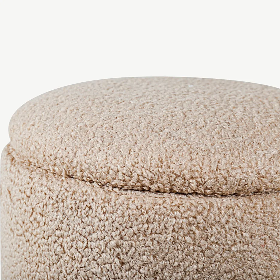 Beež buklee-tumba hoiukastiga Limpen (Ø32 × 40 cm), 15568-403 – 4