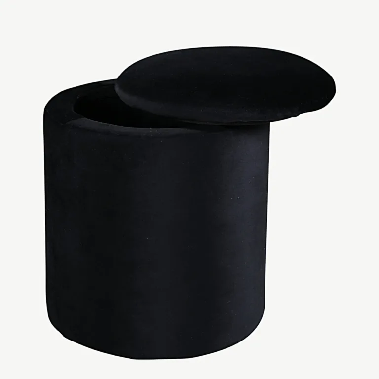 Must sametist panipaigaga tumbaga Limpen (ø32 cm) - 15568-888