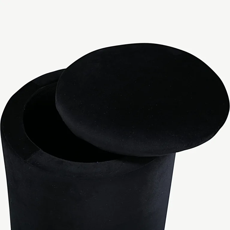 Must sametist panipaigaga tumbaga Limpen (ø32 cm) - 15568-888