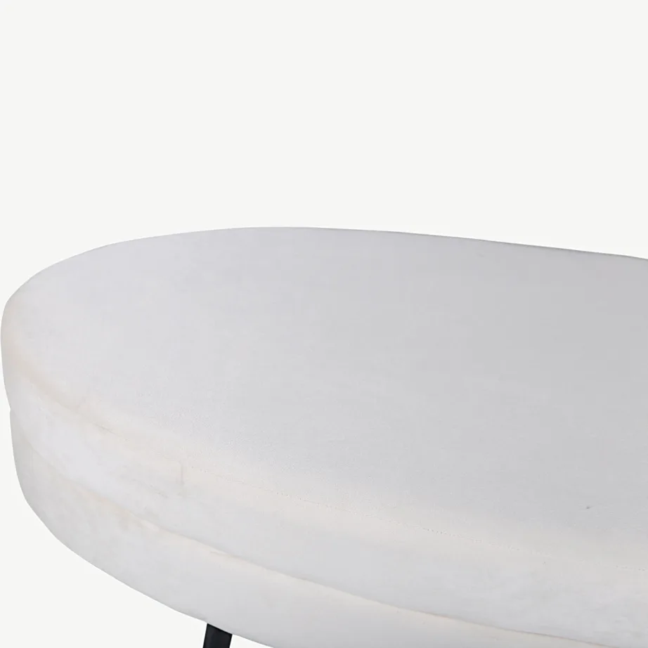 Murdvalgest sametist ottomaan Otto (terasjalad, 100×40 cm), 15569-880 – 5