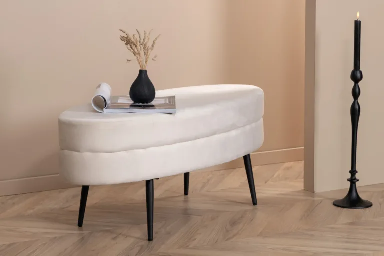 Murdvalgest sametist ottomaan Otto (terasjalad, 100×40 cm) - 15569-880
