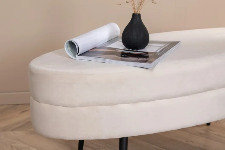 Murdvalgest sametist ottomaan Otto (terasjalad, 100×40 cm) - 15569-880