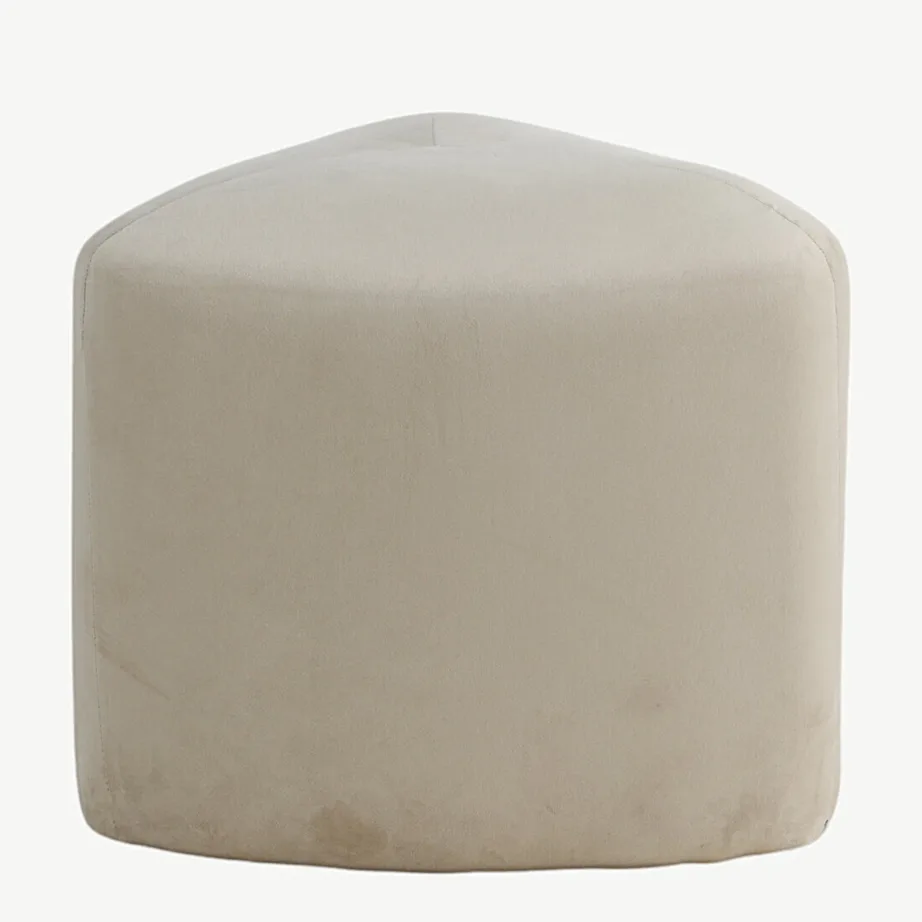 Kolmnurkne beež samettumba Peg, ø46 cm, 15570-880 – 6