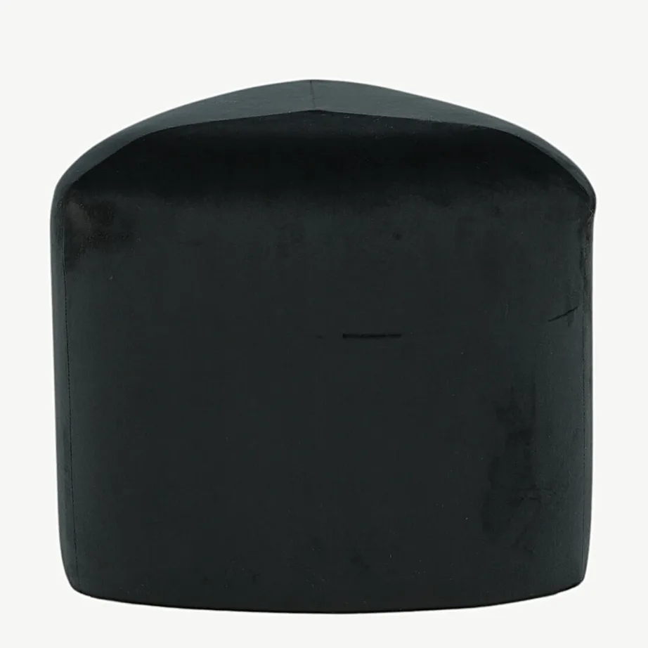 Kolmnurkne must sametist tumba Peg, ø46 cm, 15570-888 – 6