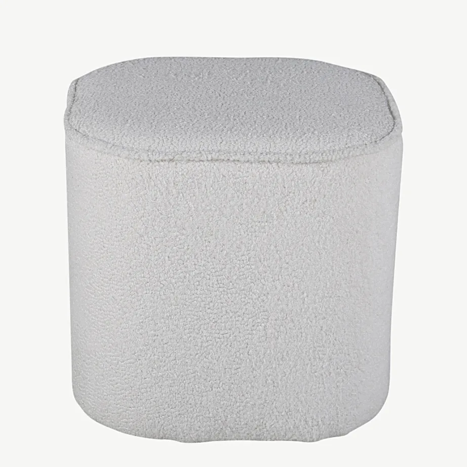 Valge buklee-tumba Piff (Scandi, Ø44 cm), 15572-400 – 2