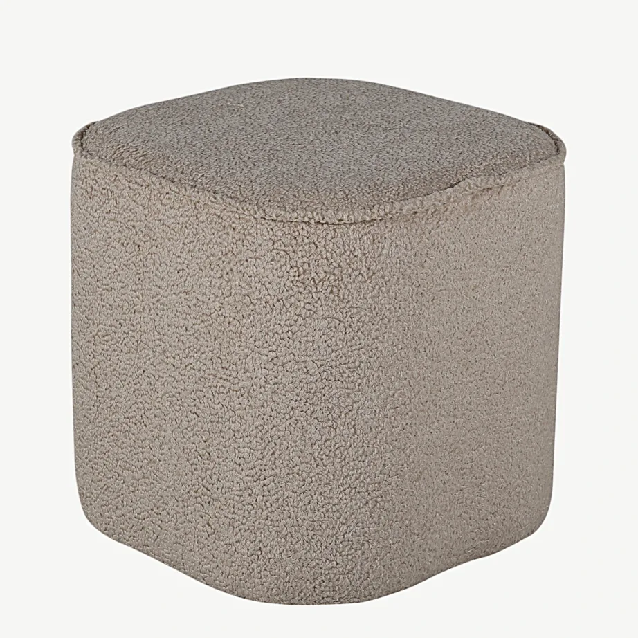 Beež buklee-tumba Piff – skandinaavialik stiil (Ø44 cm, H41 cm), 15572-403