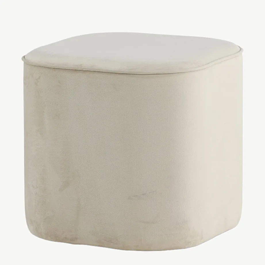 Beežist sametist ümmargune tumba Piff (ø44 cm), 15572-880 – 5
