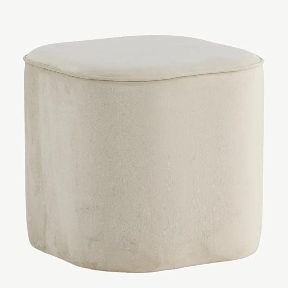 Beežist sametist ümmargune tumba Piff (ø44 cm), 15572-880 – 6
