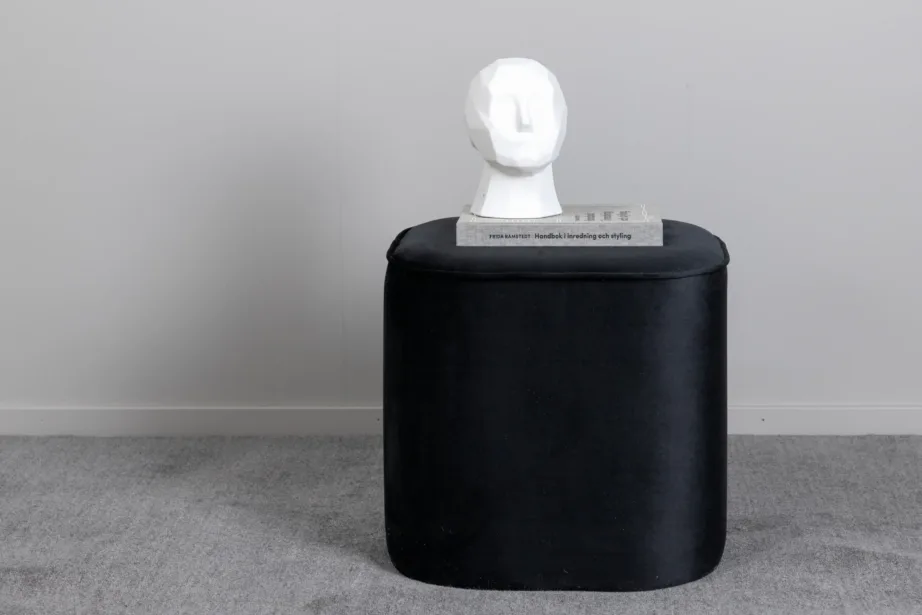 Mustast sametist tumba Piff (ø44 cm), 15572-888 – 8