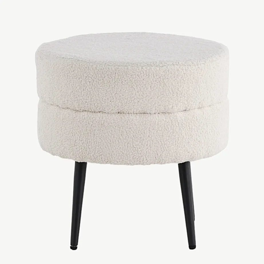 Valge buklee-tumba Pot, mustade terasjalgadega (ø40 cm), 15577-400 – 4