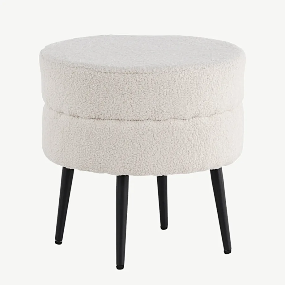 Valge buklee-tumba Pot, mustade terasjalgadega (ø40 cm), 15577-400 – 6