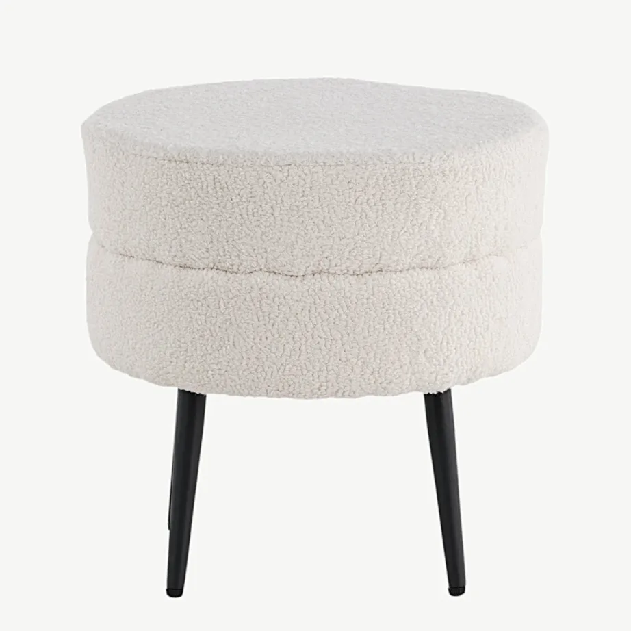 Valge buklee-tumba Pot, mustade terasjalgadega (ø40 cm), 15577-400 – 7