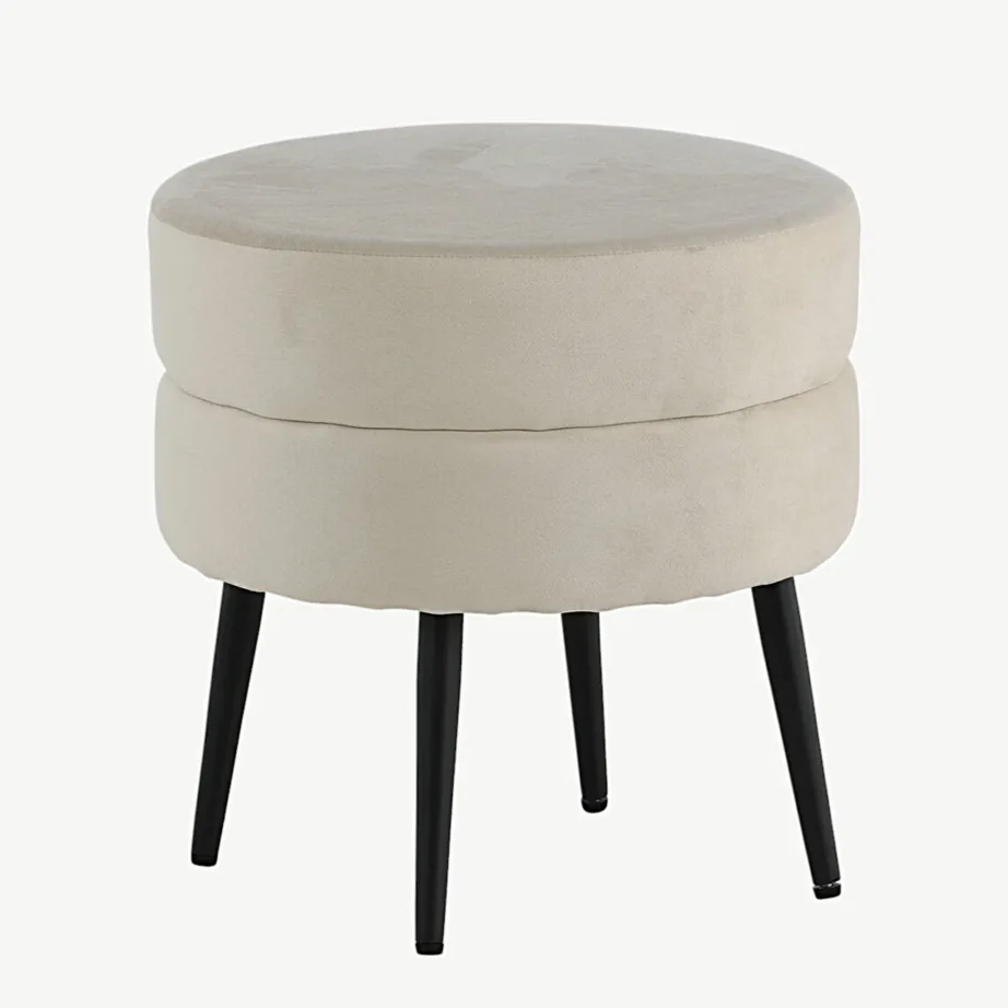 Helebeežist sametist ümmargune Pot tumba mustade terasjalgadega, 15577-880 – 6