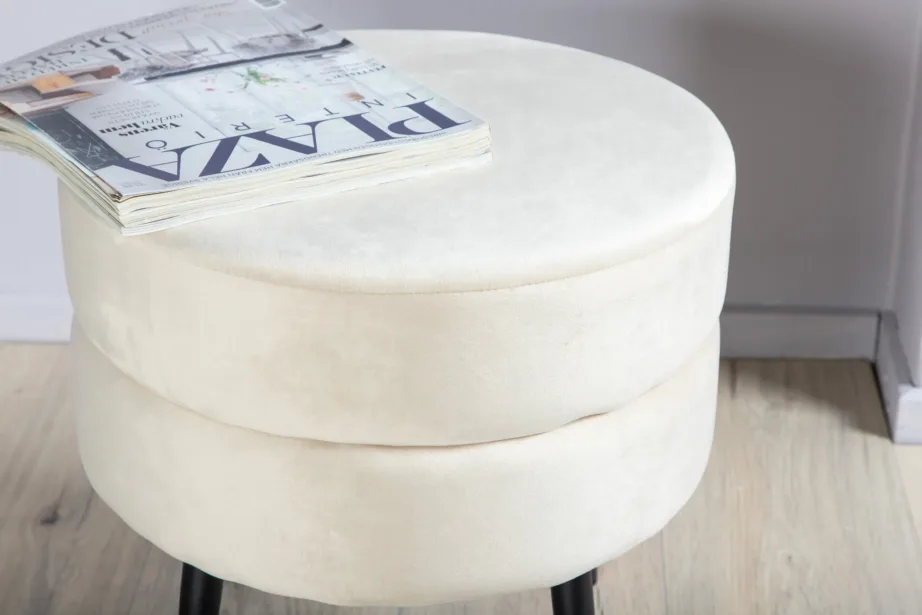 Helebeežist sametist ümmargune Pot tumba mustade terasjalgadega, 15577-880 – 10