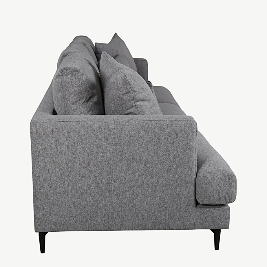 Sofia hall 3-kohaline diivan (polüesterkangas, mustad terasjalad), 15581-665 – 3