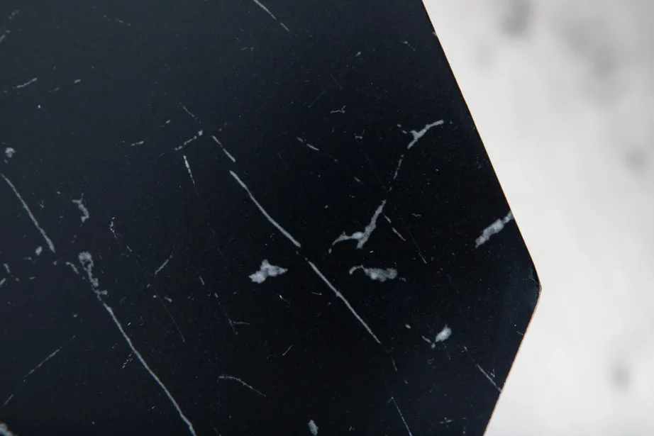 Marbs söögilaud musta marmorimustriga, Ø110 cm, 15589-588 – 13