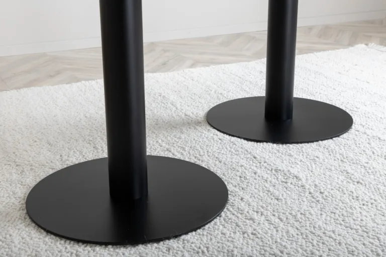 Pillan ovaalne söögilaud musta marmormustriga klaasplaadiga, 180x100 cm - 15590-588