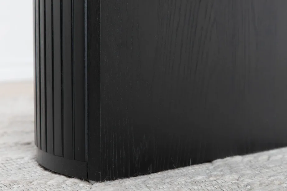 Ovaalne must söögilaud Bianca kollektsioonist, MDF ja musta vineeriga, 15595-848 – 17