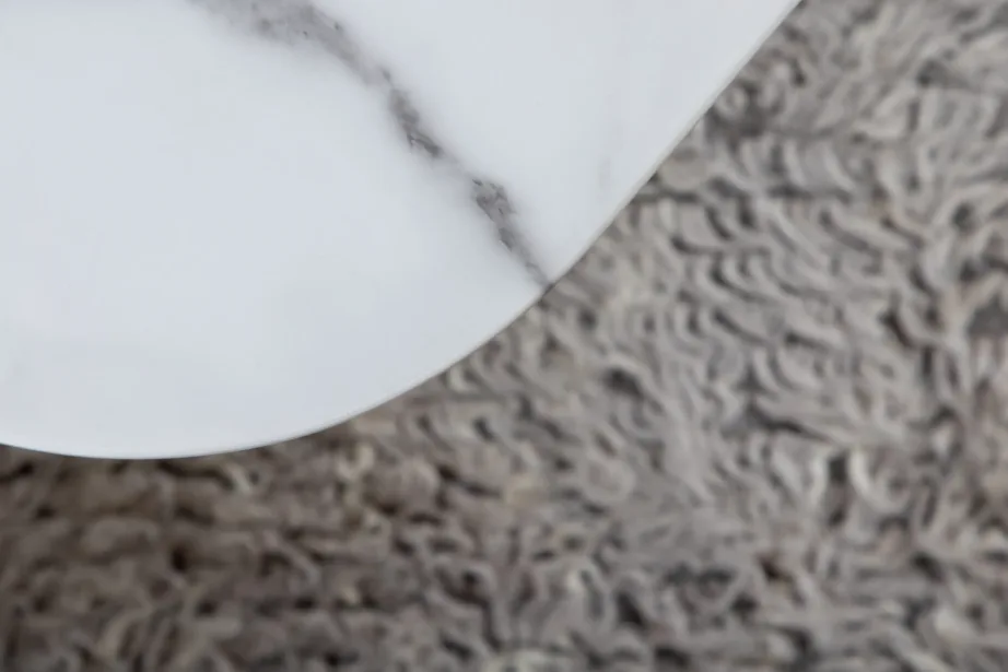 Valge marmorklaasist ja musta raamiga diivanilaud Tristar (80 × 80 cm), 15599-580 – 12