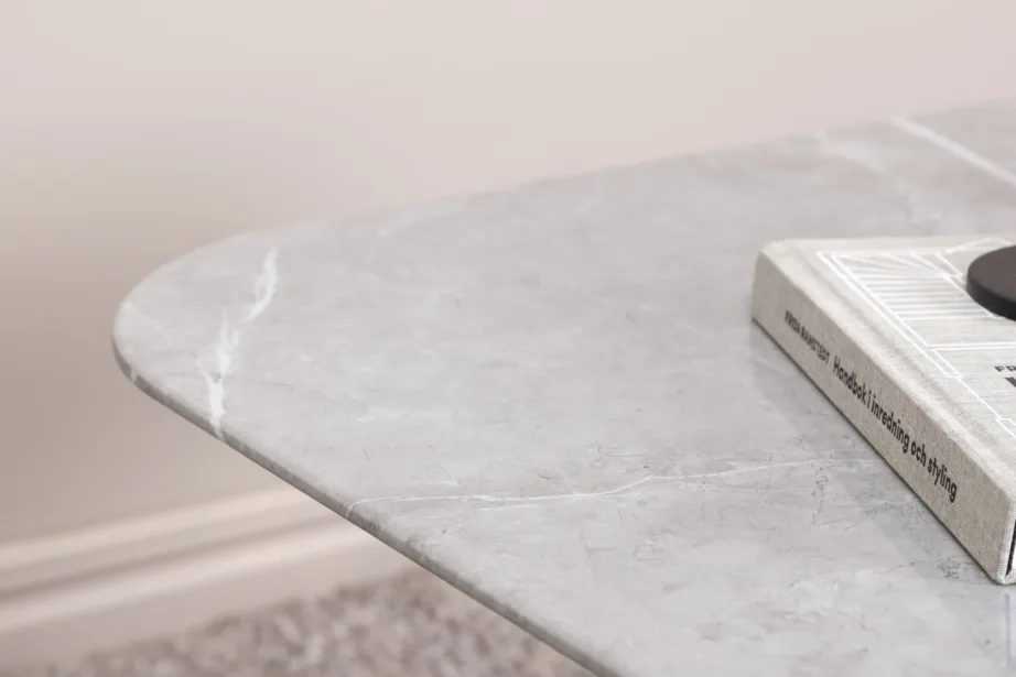 Hallist marmorklaasist diivanilaud Tristar, musta terasraamiga (80 × 80 cm), 15599-585 – 8